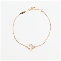 Van Cleef & Arpels スウィート アルハンブラ ブレスレット イエローゴールド ホワイト 750YG マザーオブパール