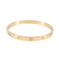 Cartier ラブ ブレスレット バングル 19 イエローゴールドールド 750YG