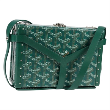 GOYARD ミノディエールトランクバッグ ショルダーバッグ グリーン PVC