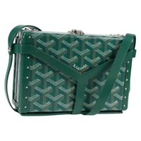 GOYARD ミノディエールトランクバッグ ショルダーバッグ グリーン PVC