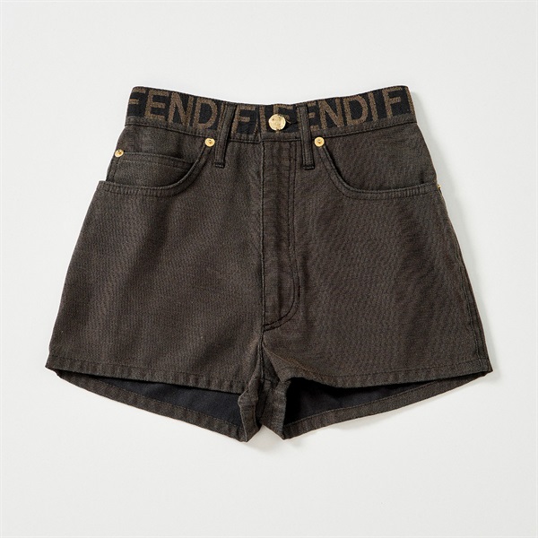 【原宿店限定】FENDI ショートパンツ 38 ブラウン コットン