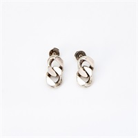 【原宿店限定】HERMES ブックルセリエ ピアス シルバー 925
