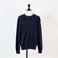 【原宿店限定】HERMES ニット L ネイビー グレー ライトブルー カシミヤ
