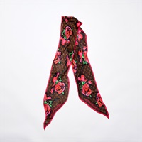 【原宿店限定】LOUIS VUITTON モノグラム スカーフ M72371 ピンク ブラウン シルク