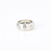 【原宿店限定】CHROME HEARTS CHプラス バンド リング 10mm シルバー 925