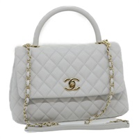 【原宿店限定】シャネル CHANEL ハンドバッグ マトラッセ チェーンショルダーバッグ キャビアスキン 2way ホワイト レディース bs910AM
