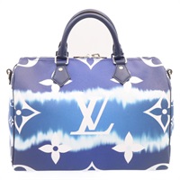 【原宿店限定】ルイ・ヴィトン LOUIS VUITTON スピーディバンドリエール30 ハンドバッグ モノグラムエスカル ブルー M45146 レディース 26582SM