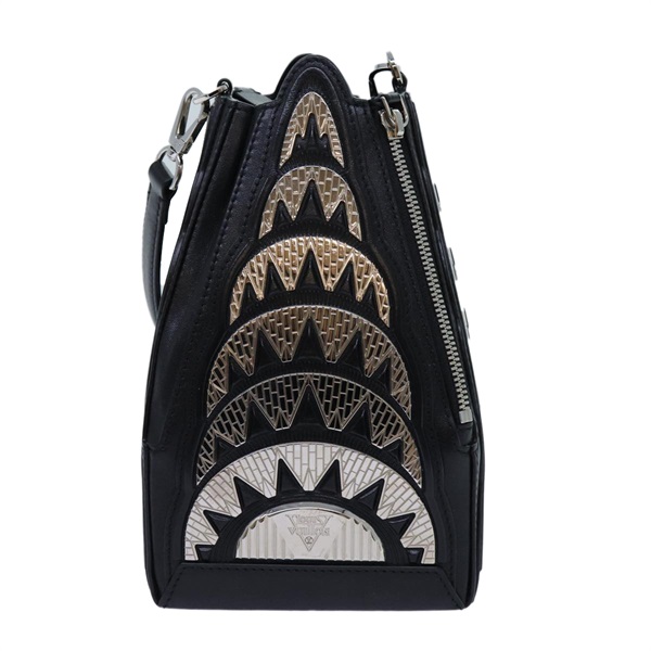 【原宿店限定】ルイ・ヴィトン LOUIS VUITTON ミノディエール ハンドバッグ LVビルディングス ブラック M55728 レディース 70445SM