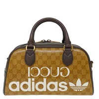 【原宿店限定】グッチ GUCCI ハンドバッグ GGキャンバス adidas×Gucci 2way ベージュ 702397 レディース 70383SM