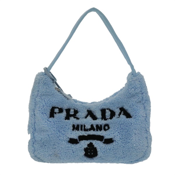 【原宿店限定】プラダ PRADA ハンドバッグ ミニ パイル ブルー レディース 93077AM