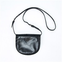 【原宿店限定】PRADA トライアングル ショルダーバッグ ブラック シルバー テスート