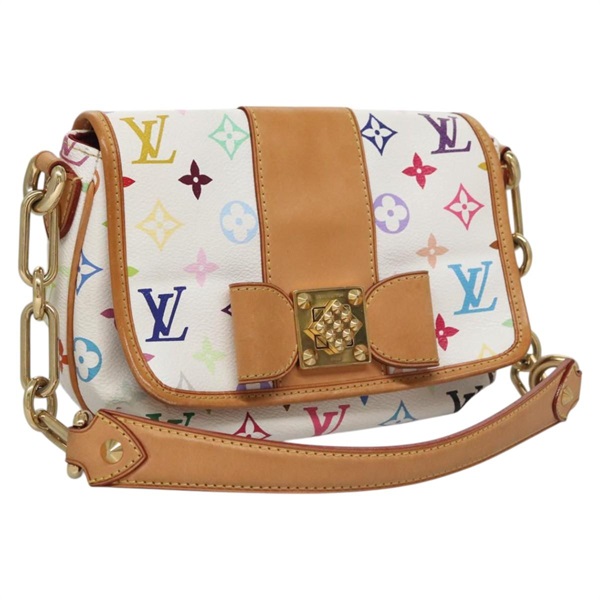 【原宿店限定】ルイ・ヴィトン LOUIS VUITTON パティ ショルダーバッグ モノグラムマルチカラー ホワイト M40305 レディース 109807AM