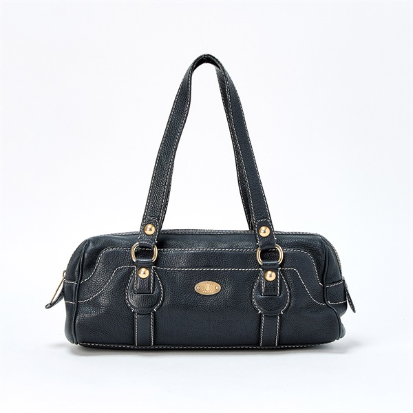 【原宿店限定】CELINE トリオンフ ショルダーバッグ ブラック ゴールド レザー