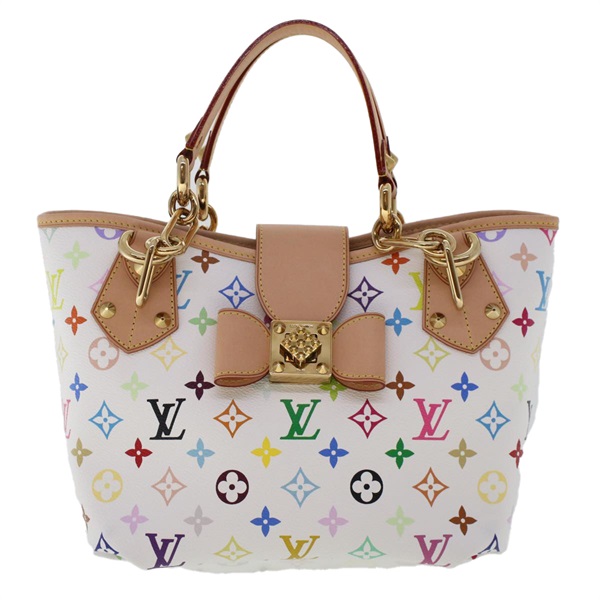 【原宿店限定】ルイ・ヴィトン LOUIS VUITTON アニーMM トートバッグ モノグラムマルチカラー ホワイト M40307 レディース hk795SM