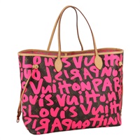 【原宿店限定】ルイ・ヴィトン LOUIS VUITTON ネヴァーフルGM トートバッグ モノグラムグラフィティ フューシャ M93701 レディース 99894AM