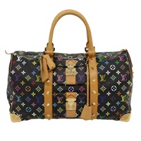 【原宿店限定】ルイ・ヴィトン LOUIS VUITTON キーポル45 ボストンバッグ モノグラムマルチカラー ブラック M92640 レディース 29945SM
