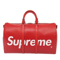 【原宿店限定】ルイ・ヴィトン LOUIS VUITTON キーポルバンドリエール45 ボストンバッグ エピ Supreme レッド M53419 レディース 83743SM