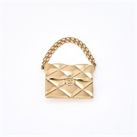 【原宿店限定】CHANEL マトラッセ ブローチ ゴールド GP