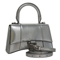 【原宿店限定】バレンシアガ BALENCIAGA ハンドバッグ レザー 2way シルバー レディース FF4303AM