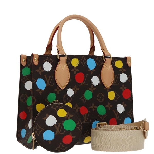 【原宿店限定】ルイ・ヴィトン LOUIS VUITTON オンザゴーPM ハンドバッグ モノグラム草間彌生 M46380 レディース 98061SM