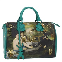 【原宿店限定】ルイ・ヴィトン LOUIS VUITTON スピーディ30 ハンドバッグ モノグラム マスターズコレクション MANET グリーン M43304 レディース 47433SM