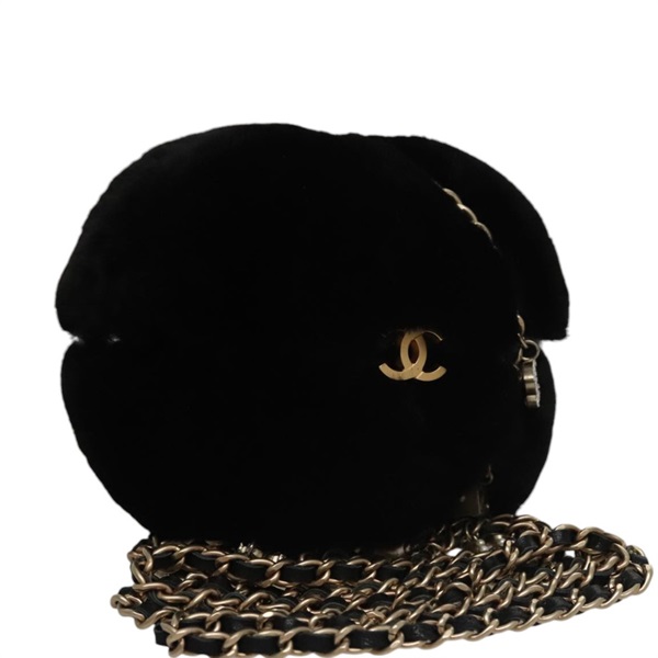 【原宿店限定】シャネル CHANEL ショルダーバッグ チェーン ブラック レディース 107766AM