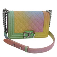 【原宿店限定】シャネル CHANEL ショルダーバッグ マトラッセ ボーイシャネル チェーン レザー レディース 71579SM