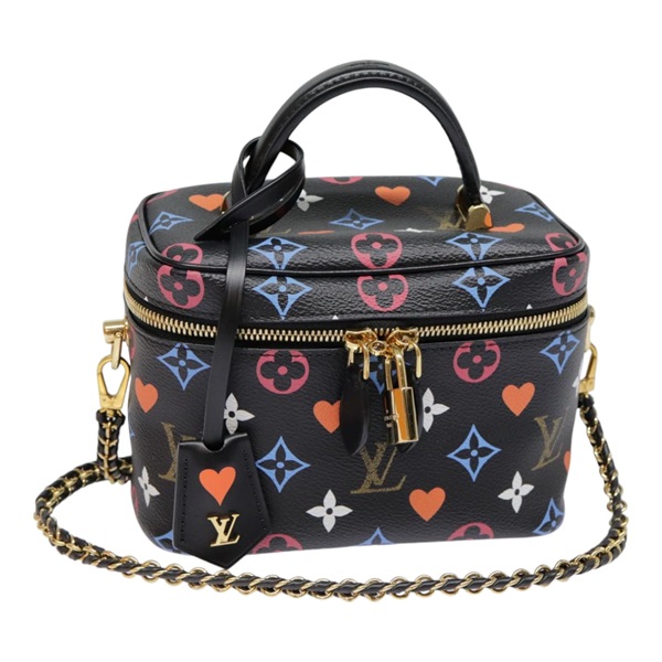 【原宿店限定】ルイ・ヴィトン LOUIS VUITTON ヴァニティPM ハンドバッグ モノグラムゲームオン ブラック M57482 レディース 89082SM