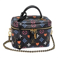 【原宿店限定】ルイ・ヴィトン LOUIS VUITTON ヴァニティPM ハンドバッグ モノグラムゲームオン ブラック M57482 レディース 89082SM