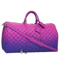 【原宿店限定】ルイ・ヴィトン LOUIS VUITTON キーポルバンドリエール55 ボストンバッグ モノグラムイリュージョン ピンク M59713 レディース 95130SM