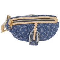 【原宿店限定】ルイ・ヴィトン LOUIS VUITTON ハイ　ライズ ウエストバッグ モノグラムデニム ブルー M46837 レディース ar11395SM