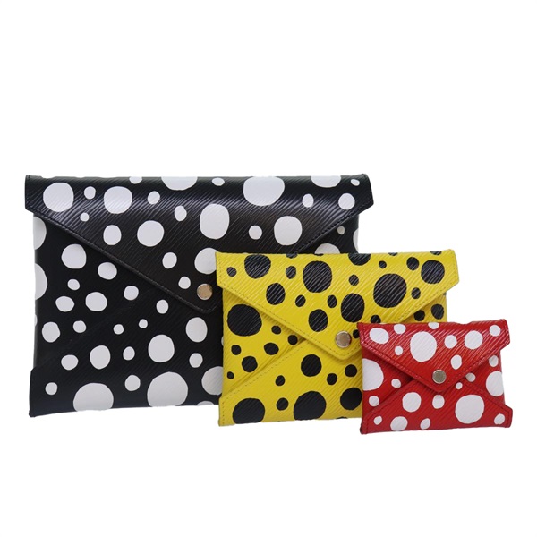 【原宿店限定】ルイ・ヴィトン LOUIS VUITTON ポシェット キリガミ ポーチ エピ 草間彌生 ブラック M81959 レディース 86284SM