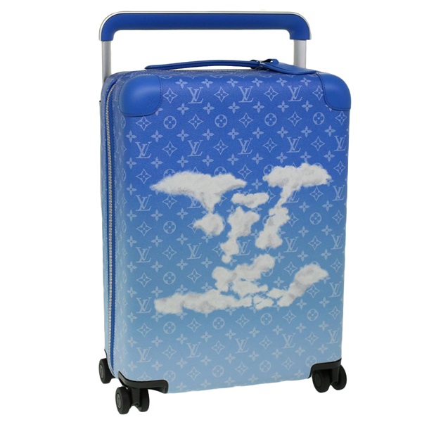 【原宿店限定】ルイ・ヴィトン LOUIS VUITTON ホライゾン 55 スーツケース モノグラムクラウズ ブルー ホワイト M20411 レディース ki3461SM