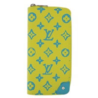 【原宿店限定】ルイ・ヴィトン LOUIS VUITTON ジッピーウォレットヴェルティカル 長財布 モノグラムプレイグラウンド イエロー M82005 レディース 48507SM