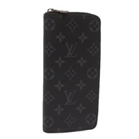 【原宿店限定】ルイ・ヴィトン LOUIS VUITTON ジッピーウォレット ヴェルティカル 長財布 モノグラムエクリプス M62295 レディース 65226SM