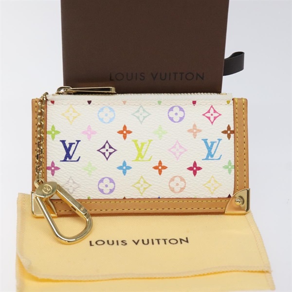 【原宿店限定】ルイ・ヴィトン LOUIS VUITTON ポシェット・クレ コインケース モノグラム・マルチカラー ホワイト M92655 レディース 116241AM