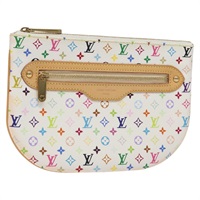 【原宿店限定】ルイ・ヴィトン LOUIS VUITTON ポシェットGM アクセサリーポーチ モノグラムマルチカラー ホワイト M60027 レディース BA939SAM