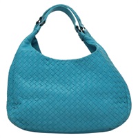 【原宿店限定】BOTTEGAVENETA ハンドバッグ イントレチャート レザー ブルー レディース KD527AM