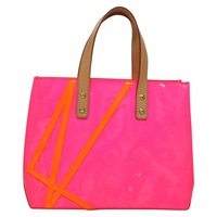 【原宿店限定】LOUIS VUITTON リードPM ハンドバッグ モノグラムヴェルニフルオ ピンク オレンジ M91903 レディース KD485AM