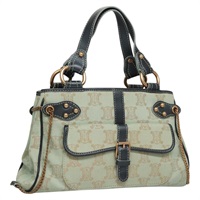 【原宿店限定】CELINE ハンドバッグ パリマカダムキャンバス ペパーミント レディース BD1575AM