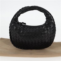 【原宿店限定】ボッテガヴェネタ BOTTEGAVENETA ミニホーボー ハンドバッグ イントレチャート レザー ブラック ゴールド レディース am8217AM