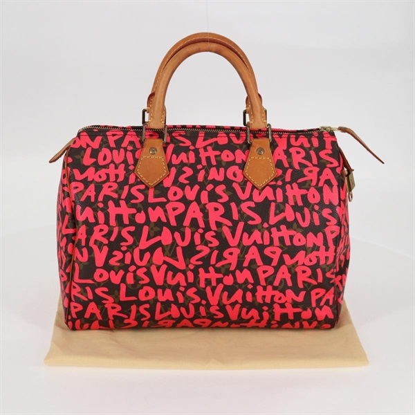 【原宿店限定】ルイ・ヴィトン LOUIS VUITTON スピーディ 30 ハンドバッグ モノグラムグラフィティ オレンジ M93705 レディース 116267AM