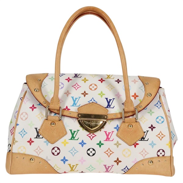 【原宿店限定】ルイ・ヴィトン LOUIS VUITTON ビバリーGM ハンドバッグ モノグラムマルチカラー ホワイト M40201 レディース 121429AM