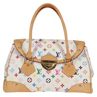 【原宿店限定】ルイ・ヴィトン LOUIS VUITTON ビバリーGM ハンドバッグ モノグラムマルチカラー ホワイト M40201 レディース 121429AM