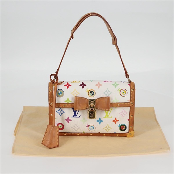 【原宿店限定】ルイ・ヴィトン LOUIS VUITTON ポシェット Eye Miss You ハンドバッグ モノグラム アイラブ ホワイト M92055 レディース 121439AM