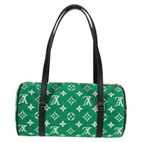 【原宿店限定】ルイ・ヴィトン LOUIS VUITTON パピヨン ハンドバッグ モノグラムジャガード グリーン M46206 レディース KD238AM