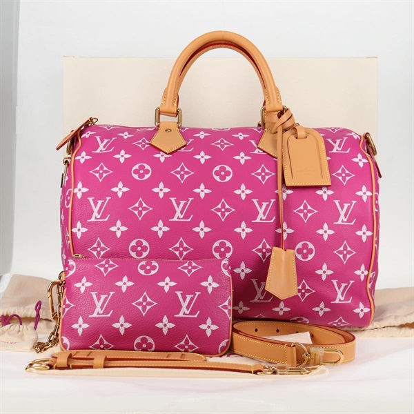 【原宿店限定】ルイ・ヴィトン LOUIS VUITTON スピーディP9バンドリエール40 ハンドバッグ モノグラム ピンク M11563 レディース KD564SM