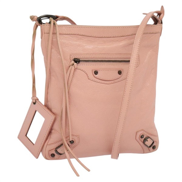【原宿店限定】バレンシアガ BALENCIAGA ショルダーバッグ レザー ピンク 310250 レディース hk2257V
