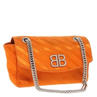 【原宿店限定】バレンシアガ BALENCIAGA ショルダーバッグ チェーン BBラウンド ナイロン オレンジ 501681 レディース bs19960V