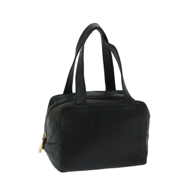 【原宿店限定】ロエベ LOEWE ハンドバッグ アナグラム レザー ブラック レディース am5935V